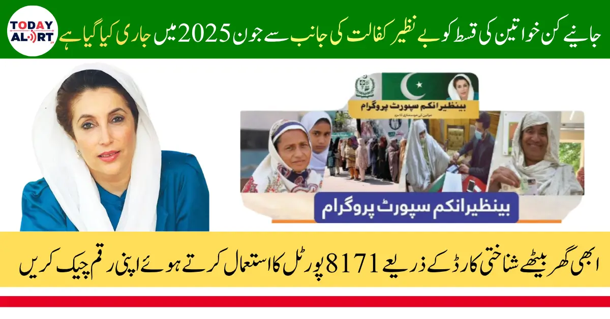BISP 8171 Portal Eligibility Check June 2025 Via ID Card