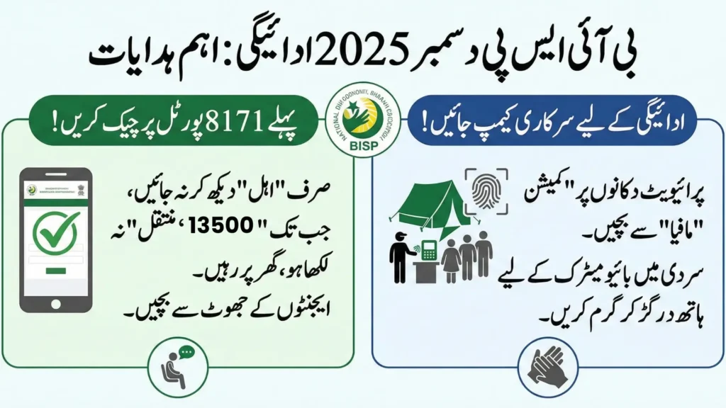 BISP 8171 December 2025 Payment Validation CNIC Check and Nearest Withdrawal Center