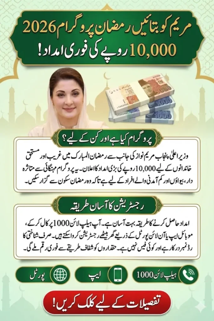 Maryam Ko Batain Ramadan Program 2026 Online Registration for Rs. 10,000 Cash