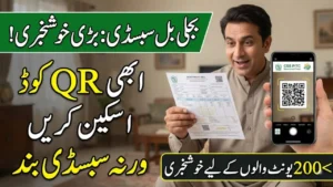 Electricity Bill Subsidy Online Apply via QR Code and CSS PITC Portal