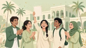 BIEK Karachi Inter Part-I result 2026 announced under a new grading system — students checking results